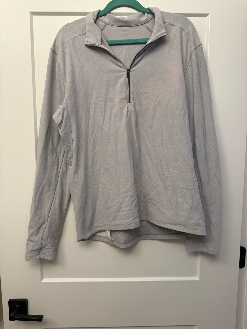 lululemon athletica Light Gray Half-Zip Pullover